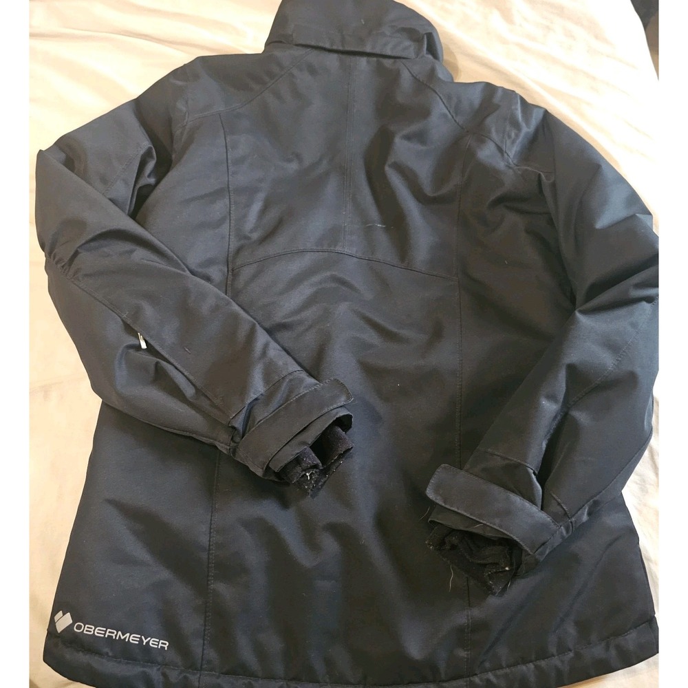 Obermeyer Aspen Kenzie Insulated Ski Jacket Black Teens Size 18- No Hood - Picture 6 of 7